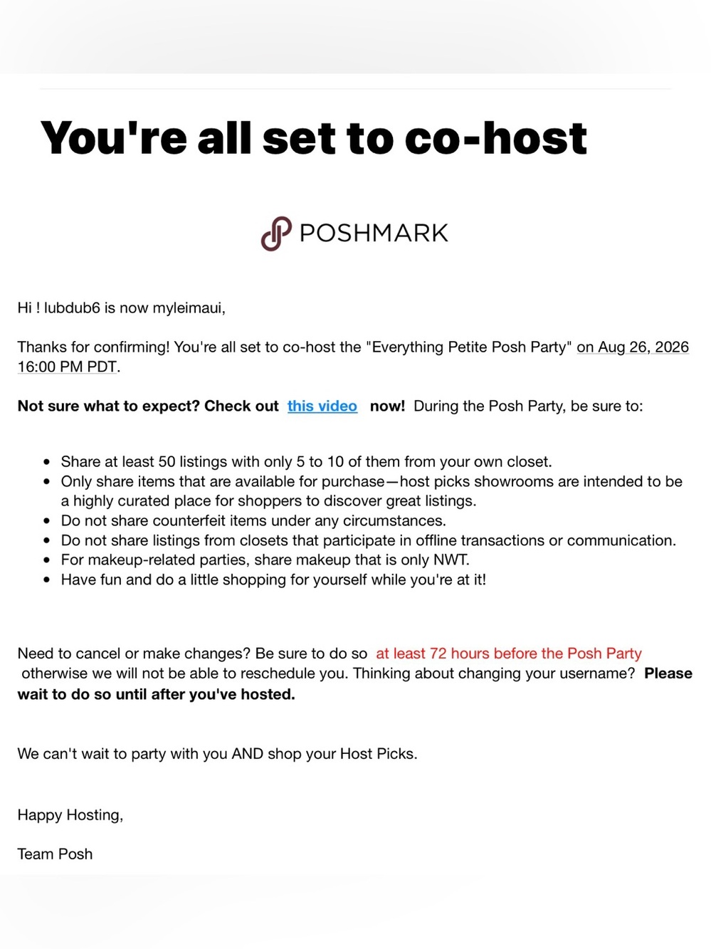 LIKE NEW FLIER  "Everything Petite Posh Party" on August 26, 2026 - Picture 2 of 9
